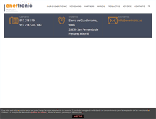 Tablet Screenshot of enertronic.es